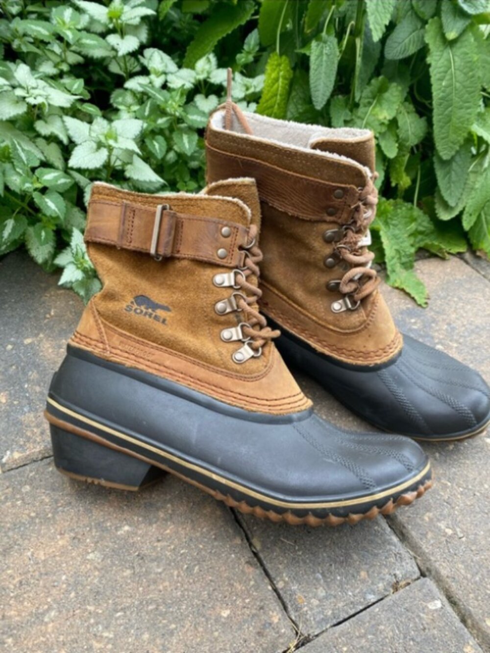 Sorel Waterproof Duck Boots Tan Leather Sz 9 (NL2125) Summer Sale
